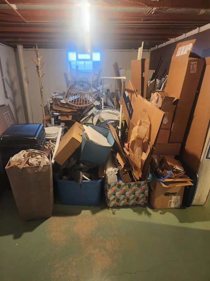 Roll-off dumpster container at job site for 8 Yard Dumpster Rental in Rock Hill